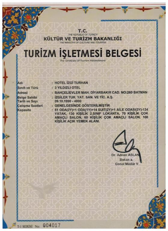 Hotel Izgi Turhan Batman Exterior photo